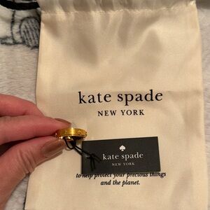 The Spade Metal Ring by Kate Spade, NWT
